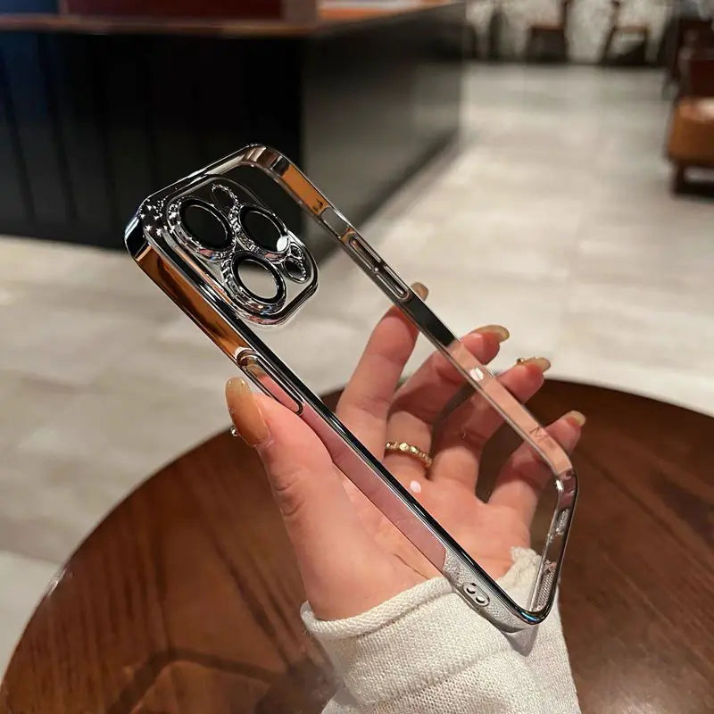Simple Transparent Hard Phone Case - Protective Cover