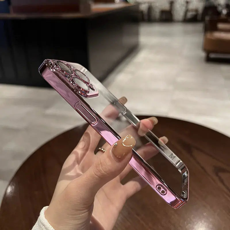 Simple Transparent Hard Phone Case - Protective Cover