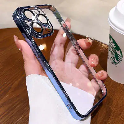Simple Transparent Hard Phone Case - Protective Cover