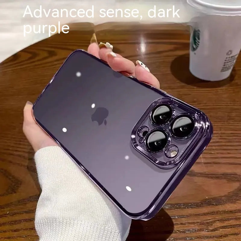 Simple Transparent Hard Phone Case - Protective Cover